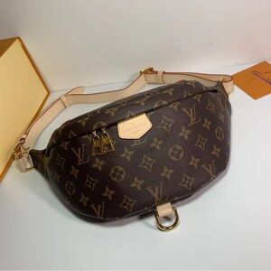 🔥Louis Vuitton Bumbag Brown Monogram Canvas Messenger Bag
